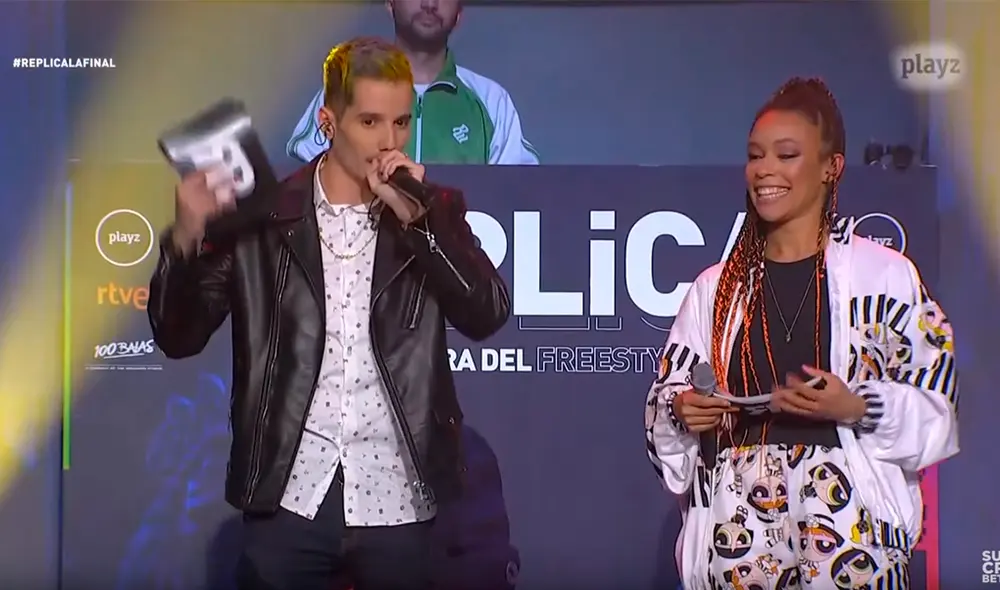 Programa de televisión presentó a gallos españoles imitándose en exhibición de freestyle