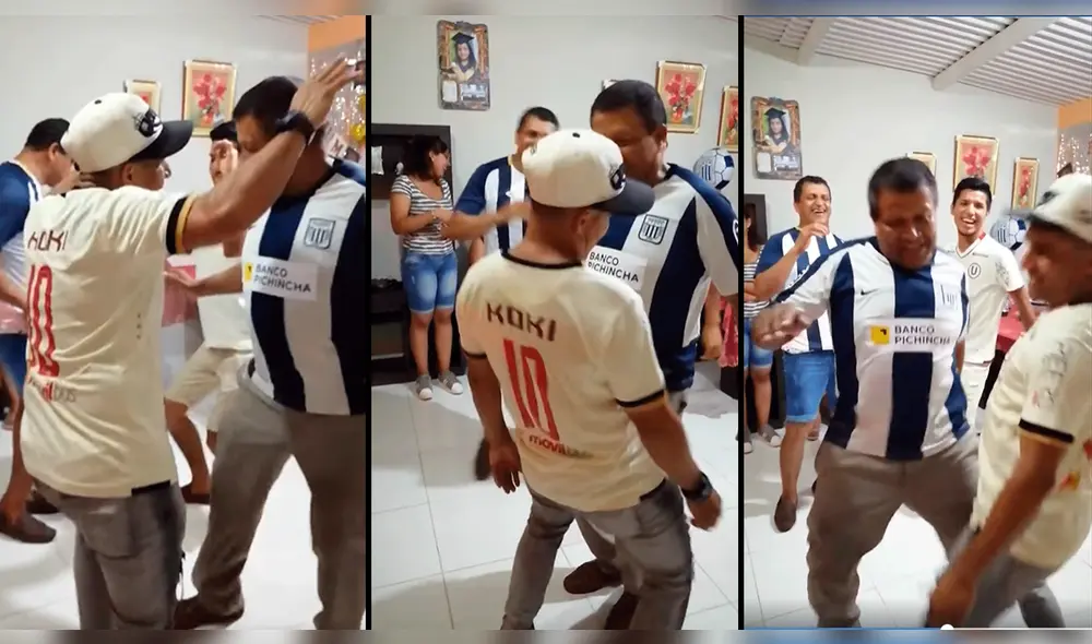 Hinchas de Alianza Lima y Universitario se meten tremendo clásico de baile. Foto: Captura de video.