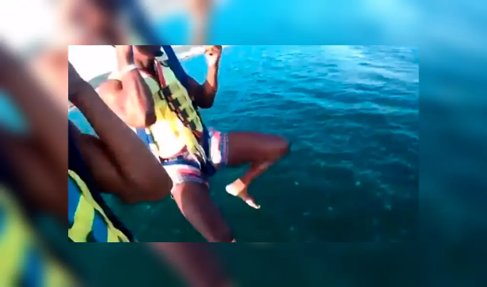 El video viral de Facebook muestra el momento en que los turistas se toparon con las venenosas criaturas que estaban dentro del mar.