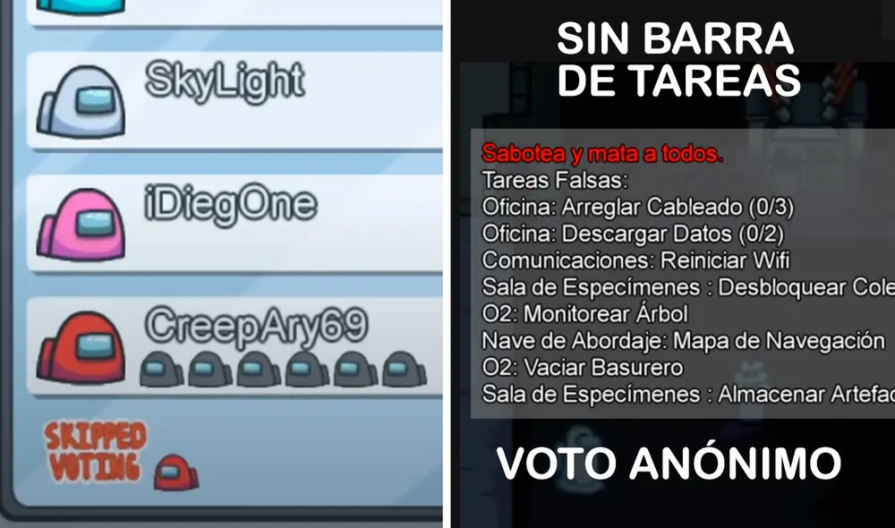 ¿Te ha sido difícil ganar en Among Us como impostor últimamente? Seguramente es porque muchos ya se saben los trucos, pero vienen cambios importantes y así los puedes probar. Foto: InnerSloth/composición