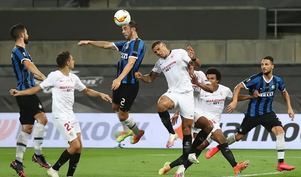 Gol de Godín en la final de la Europa League. | Foto: EFE Gol de Godín en la final de la Europa League. | Foto: EFE