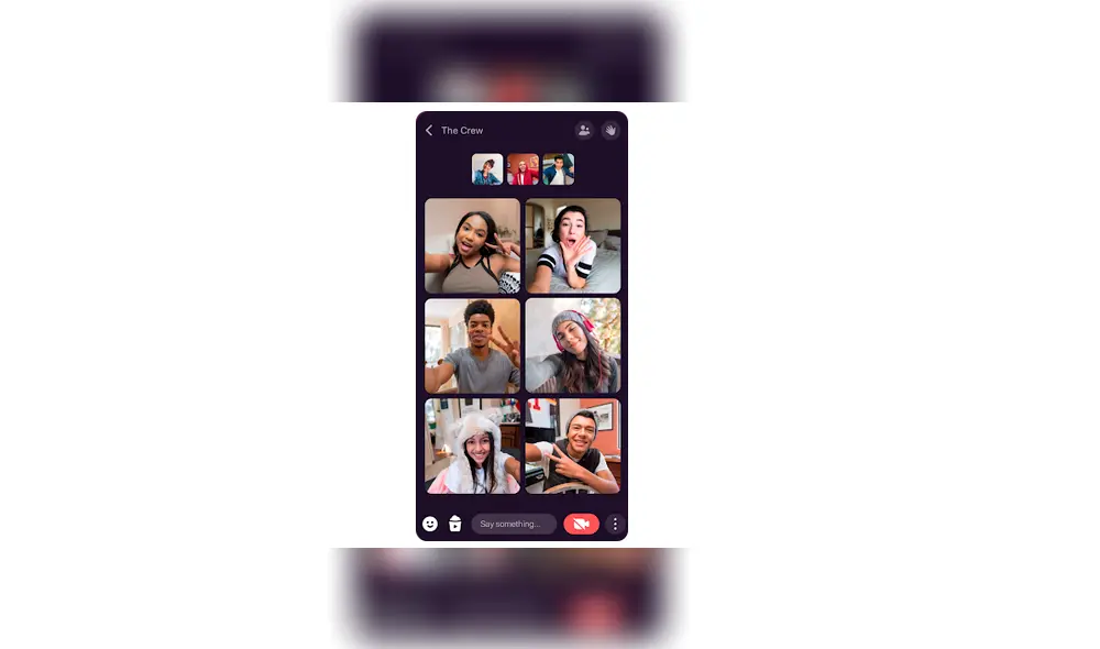 Videollamada grupal en Airtime. | Foto: Airtime