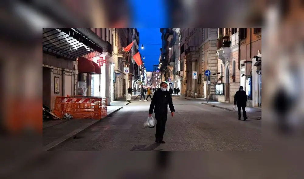 Italia decretó cuarentena en todo el país el pasado 10 de marzo. Foto: AFP