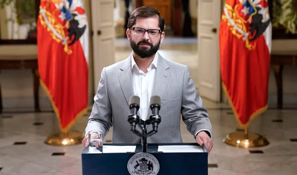 Con el actual sistema, el 72% de las pensiones son inferiores al salario mínimo (unos 400 dólares), indicó Gabriel Boric. Foto: Presidencia de Chile