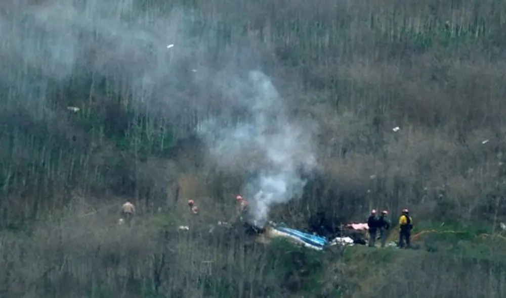 Así quedó el helicóptero en el que viajaba la estrella de los Lakers junto a su hija Gianna. (Fuente: Reuters) Así quedó el helicóptero en el que viajaba la estrella de los Lakers junto a su hija Gianna. (Fuente: Reuters)