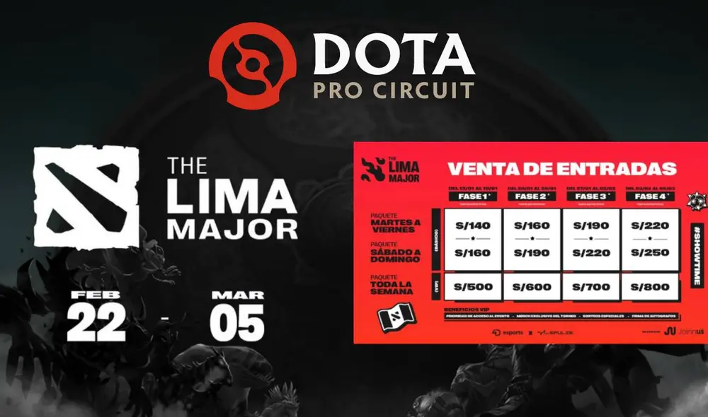 Las entradas alcanzan precios de hasta 800 soles. Foto: Composición LR/Liquipedia/Valve/4D Esports