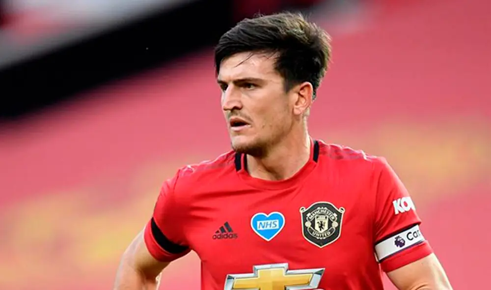Harry Maguire es el capitán del Manchester United. Foto: EFE. Harry Maguire es el capitán del Manchester United. Foto: EFE.