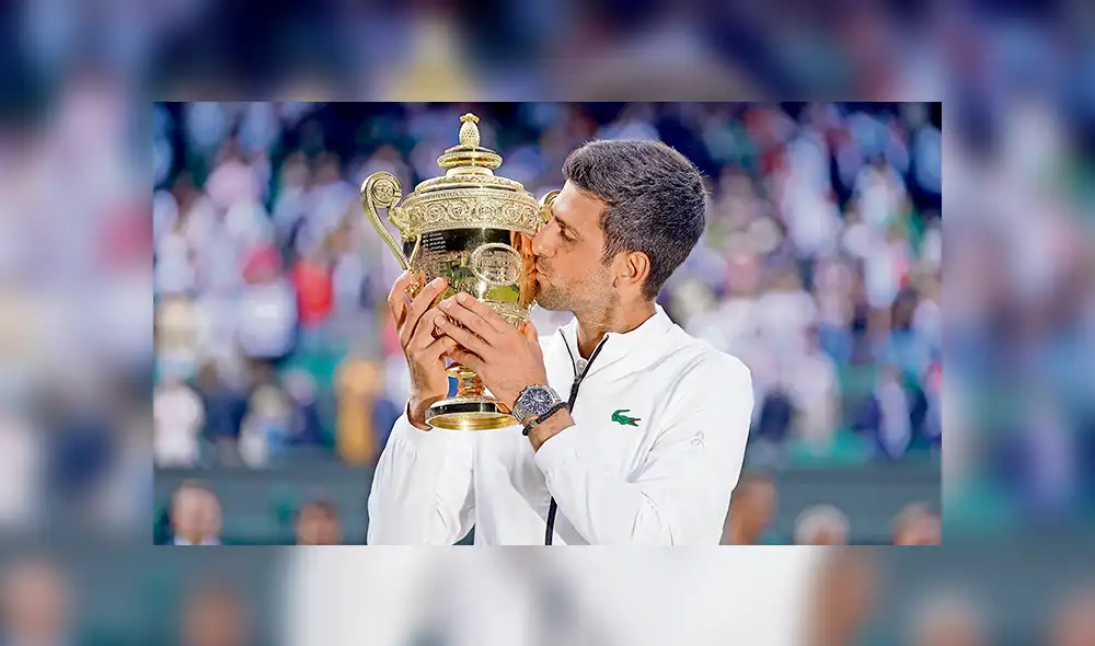 Feliz. ‘Nole’ celebró así su segundo Grand Slam del año. Feliz. ‘Nole’ celebró así su segundo Grand Slam del año.