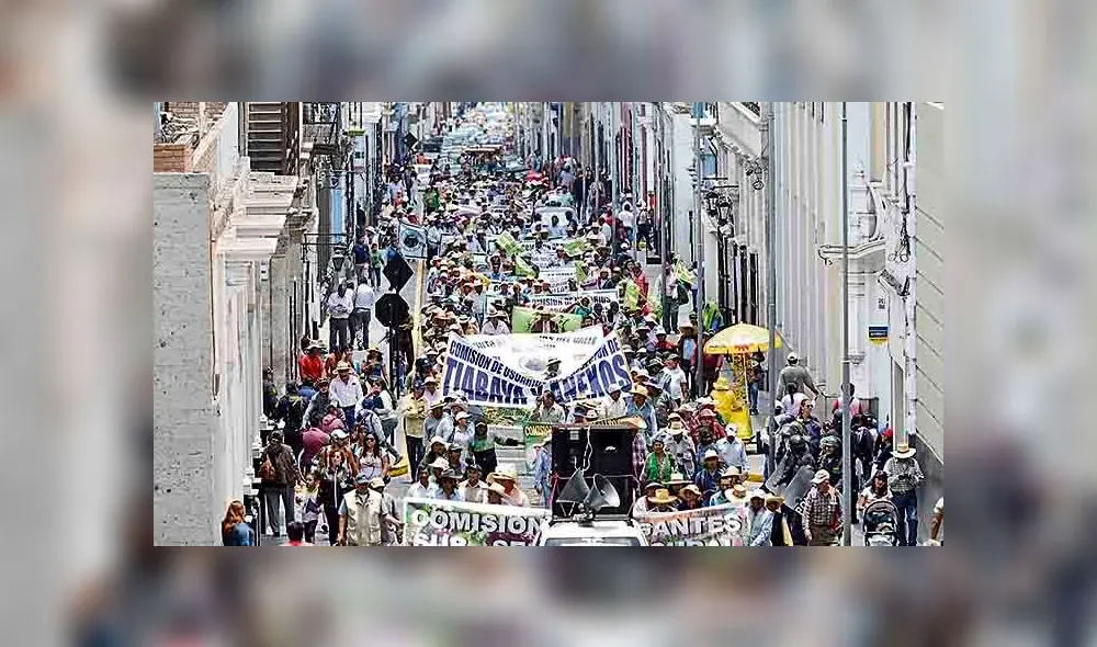 Agricultores de Arequipa a las calles