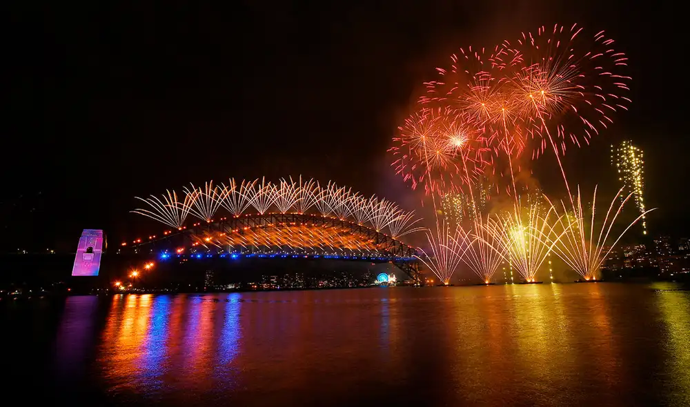 Sídney es una de las localidades donde hubo pirotecnia el 1 de enero de 2021. Foto: EFE Sídney es una de las localidades donde hubo pirotecnia el 1 de enero de 2021. Foto: EFE