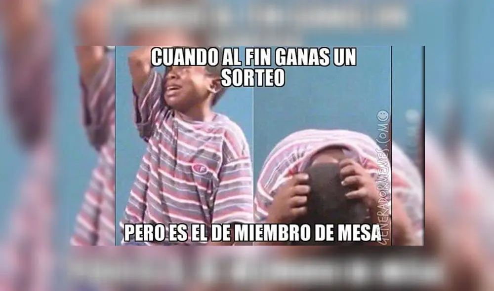 Los mejores memes del sorteo de miembros de mesa. Fuente: Redes Sociales Los mejores memes del sorteo de miembros de mesa. Fuente: Redes Sociales