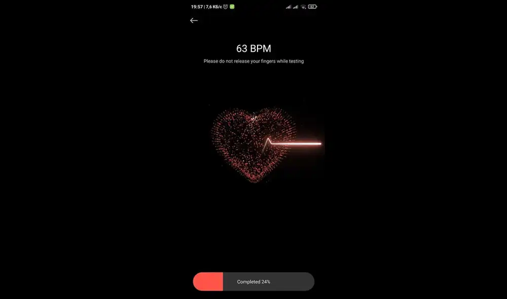 Aplicación Mi Health con la nueva función. | Foto: XDA-Developers