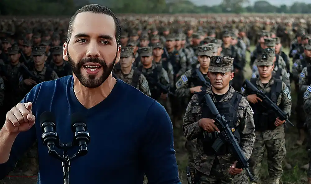 Bukele anunció que se implementarán "cercos en grandes ciudades". Foto: composición LR/EFE Bukele anunció que se implementarán "cercos en grandes ciudades". Foto: composición LR/EFE