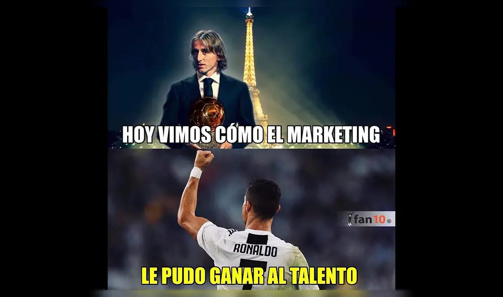 Modric ganó el Balón de Oro desplazando a Cristiano y Messi, y salieron los divertidos memes [FOTO]