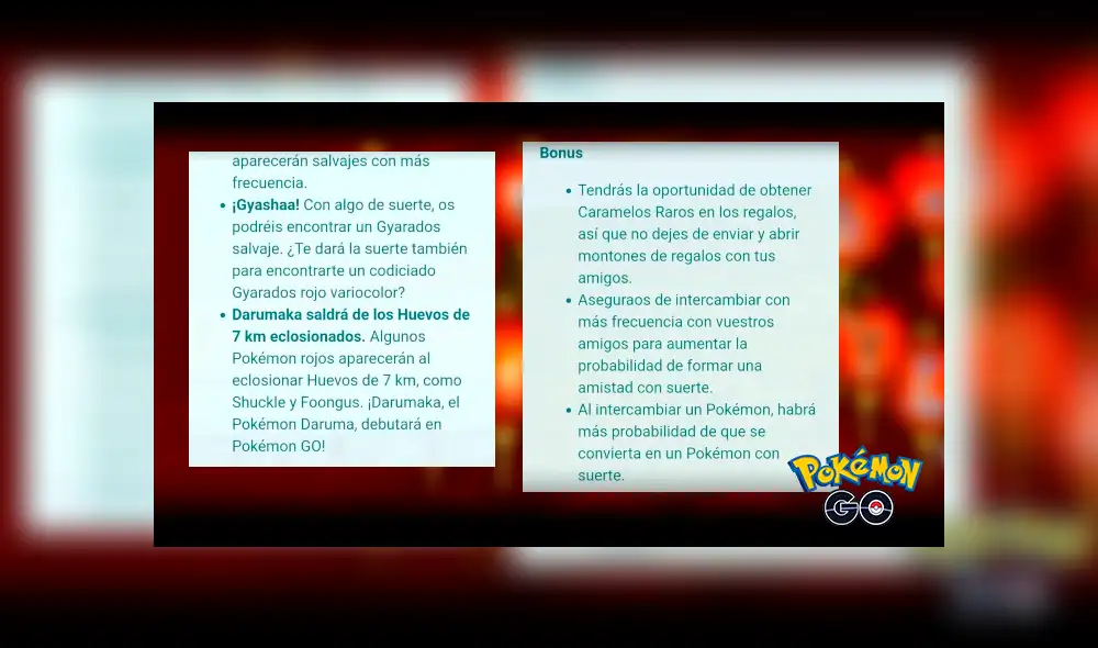 Revisa la fecha, hora y todas las recompensas del evento.