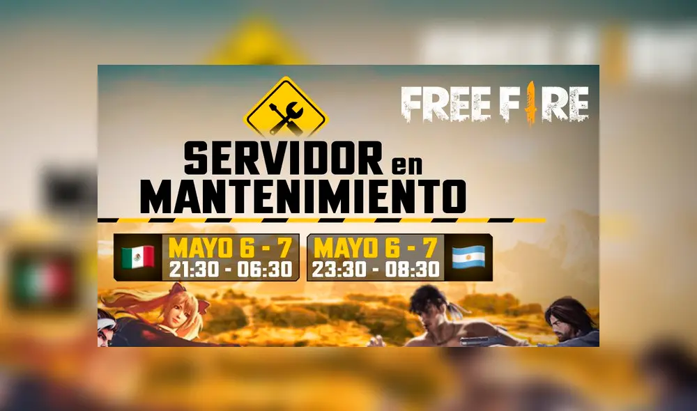Revisa a qué hora termina el mantenimiento de Free Fire 2020 en tu país en la nota.