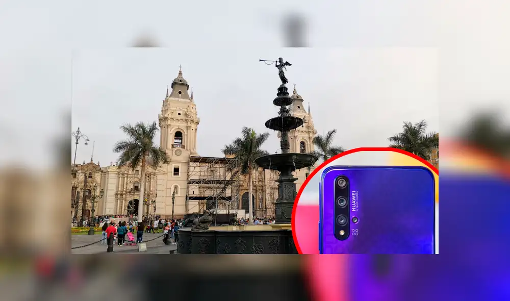 El Huawei Nova 5T cuenta con cinco cámaras, dos en la parte trasera y una en la frontal. Foto: Juan José López Cuya. El Huawei Nova 5T cuenta con cinco cámaras, dos en la parte trasera y una en la frontal. Foto: Juan José López Cuya.