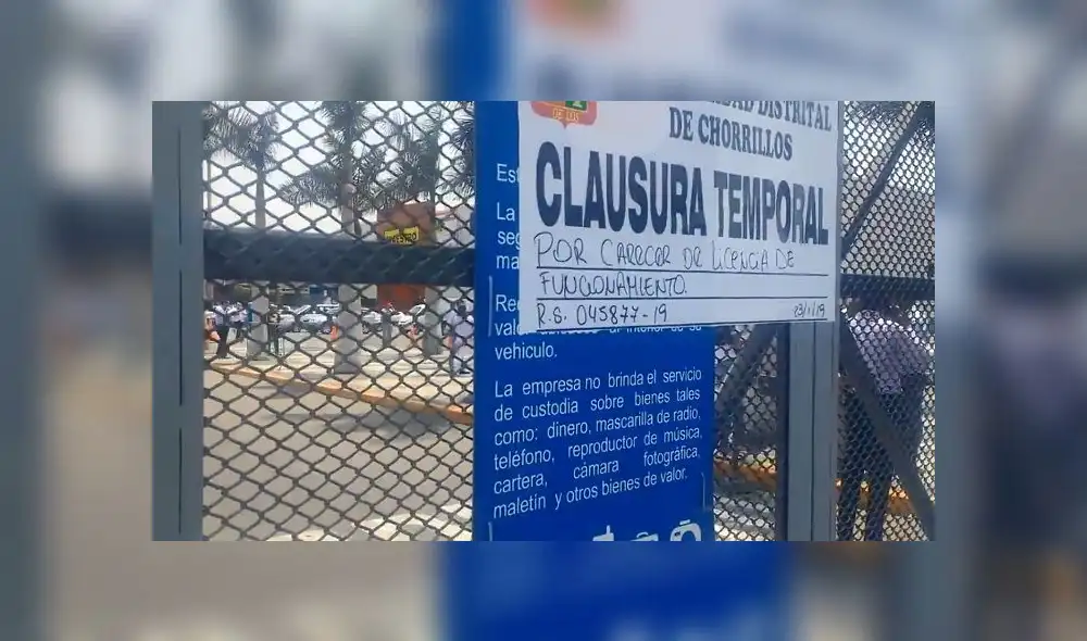 Municipalidad de Chorrillos clausura Plaza Lima Sur de forma temporal