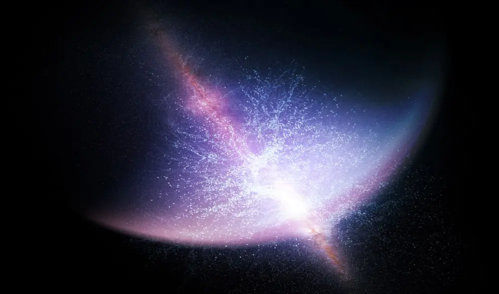 El llamado Arco Gigante consiste en galaxias, cúmulos galácticos y mucho gas y polvo. Foto: Live Science