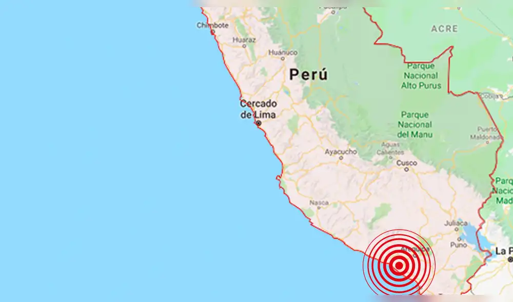 Sismo de magnitud 4.8 remeció Arequipa esta mañana