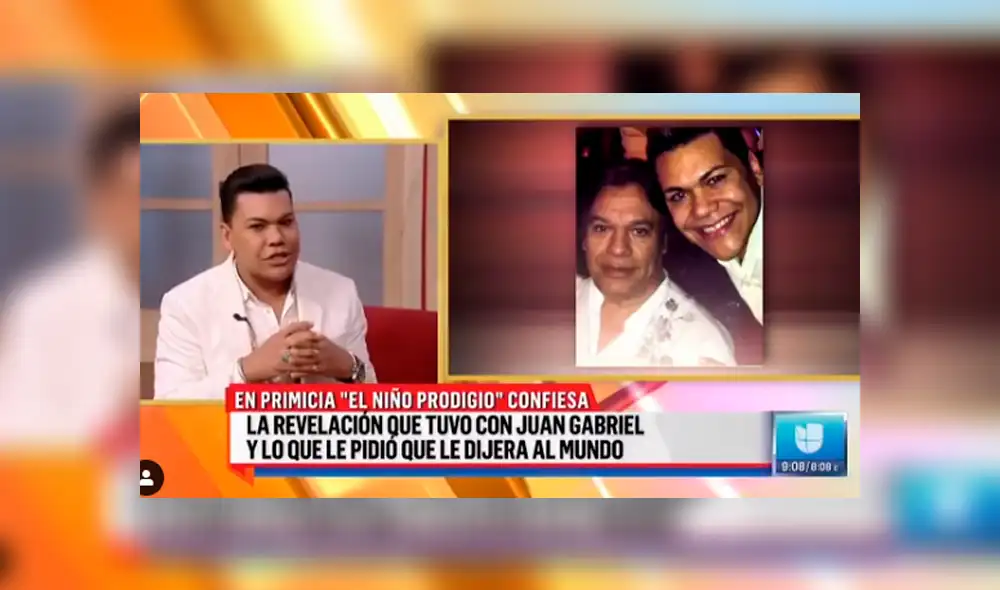 Hijo no reconocido de Juan Gabriel cuenta la inquietante revelación que le hizo el cantante [VIDEO]