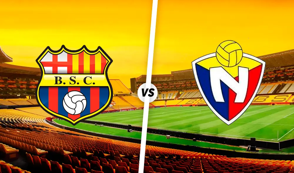 Barcelona SC enfrenta a El Nacional. Foto: Composición GLR