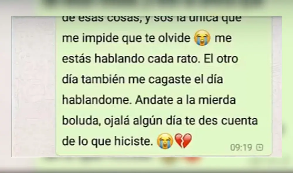WhatsApp: chica le envía a ex su foto con su nuevo novio y él reacciona de forma conmovedora [FOTOS]