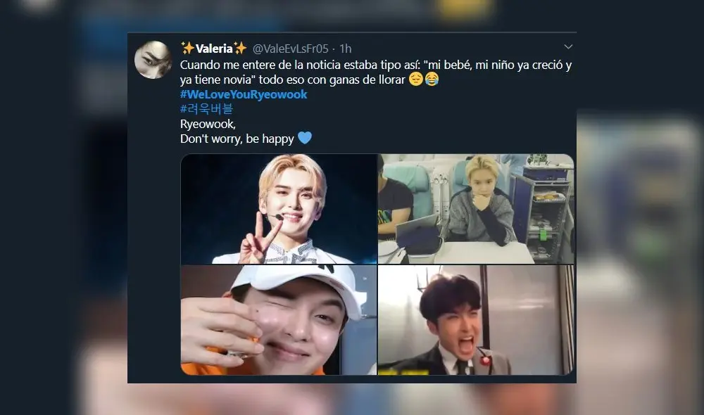 Publicaciones de ELF apoyando a Ryeowook de SUPER JUNIOR y Ari, ex Tahiti. Captura: Twitter Publicaciones de ELF apoyando a Ryeowook de SUPER JUNIOR y Ari, ex Tahiti. Captura: Twitter