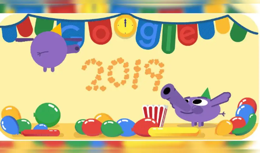 Año Nuevo 2019: Google lanza doodle animado en todo el mundo y pocos notaron estas curiosidades [FOTOS]