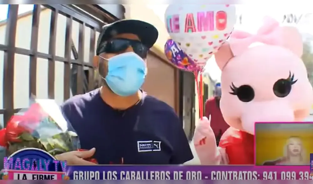 El 'Mero Loco' sorprende a Susy Díaz pero ella lo bota de su casa.  Foto: captura de ATV