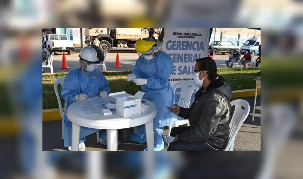 De 100 ancianos, 43 dieron positivo a las pruebas rápidas. Fotos: Diresa Callao.