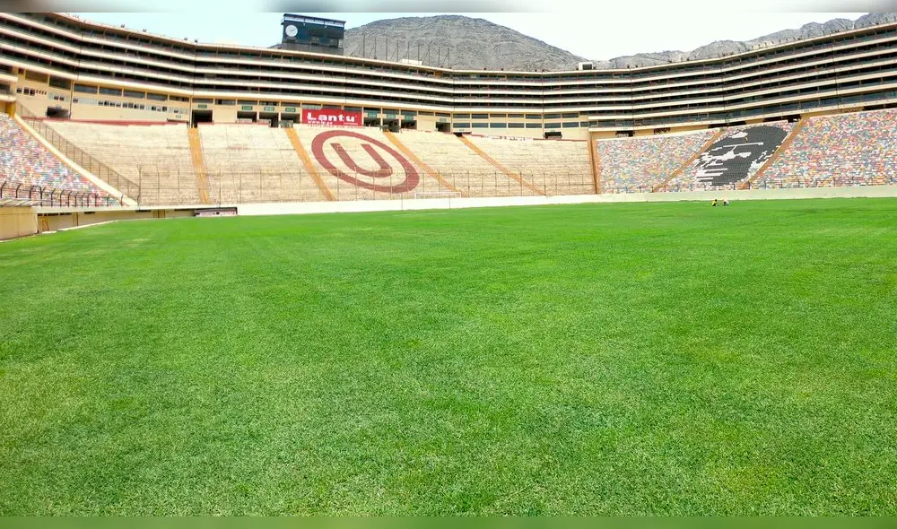 ¡Que comience la fiesta! Así luce el gramado de juego del Estadio Monumental