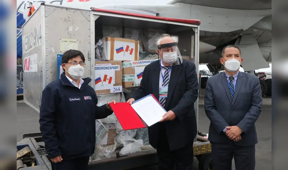 Rusia dona 50.000 pruebas moleculares al Perú | Créditos: Twitter INS Rusia dona 50.000 pruebas moleculares al Perú | Créditos: Twitter INS