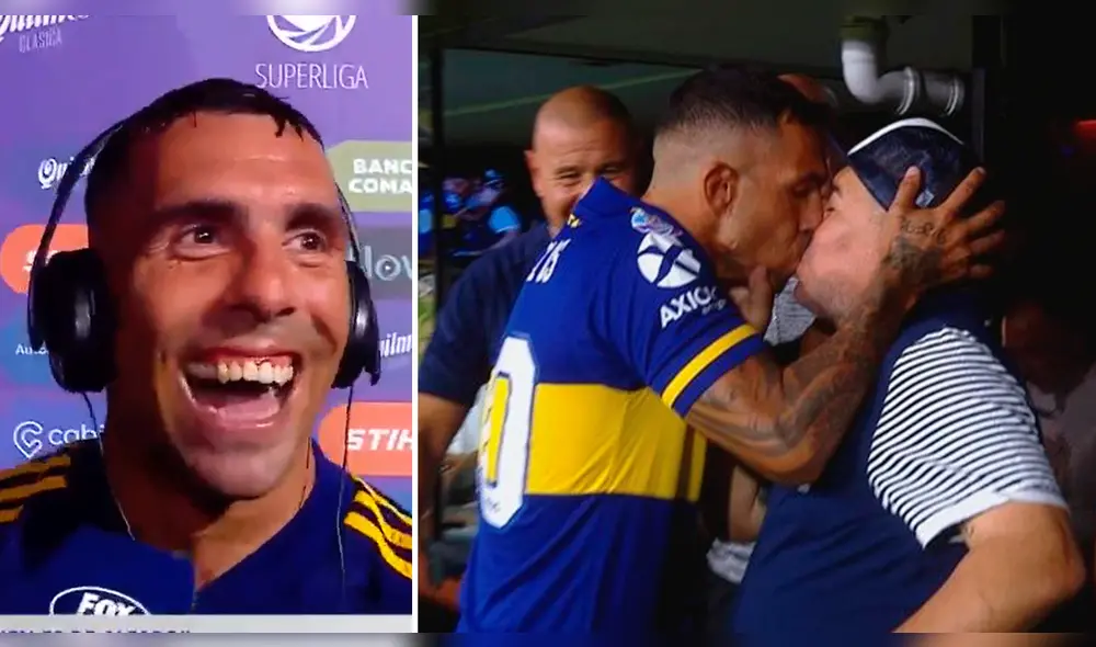 Boca Juniors: Carlos Tévez explicó porqué besó a Maradona.
