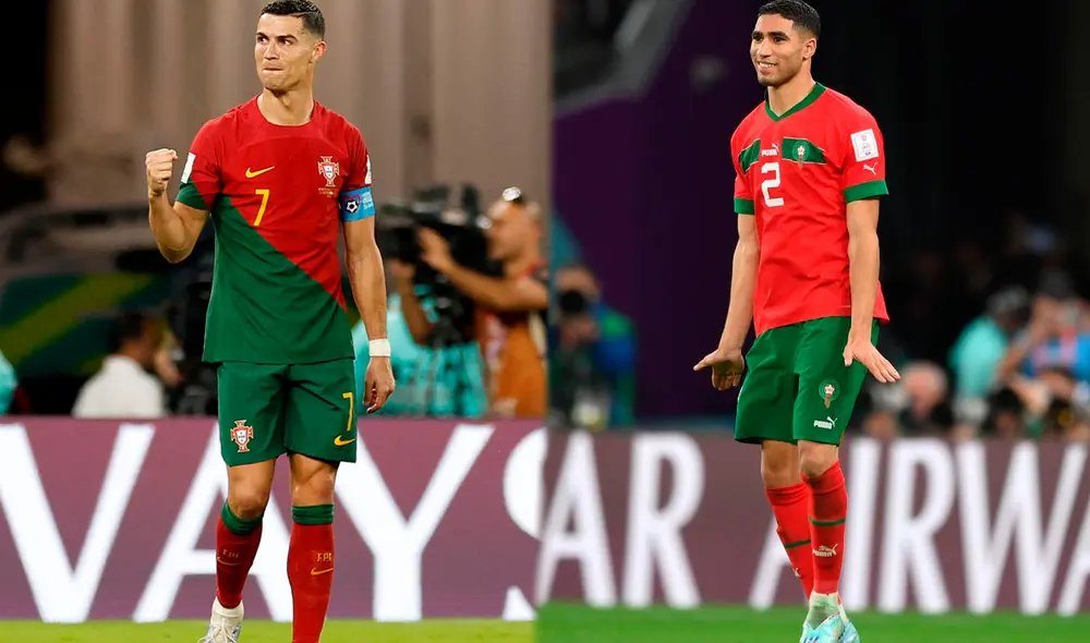 Portugal vs. Marruecos: solo un equipo pasará a la semifinal de Qatar 2022. Foto: composición LR/AFP