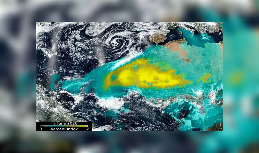 Los os vientos predominantes hacia el oeste fueron fundamentales para que se diera este acontecimiento, según la NASA. Foto: captura Los os vientos predominantes hacia el oeste fueron fundamentales para que se diera este acontecimiento, según la NASA. Foto: captura