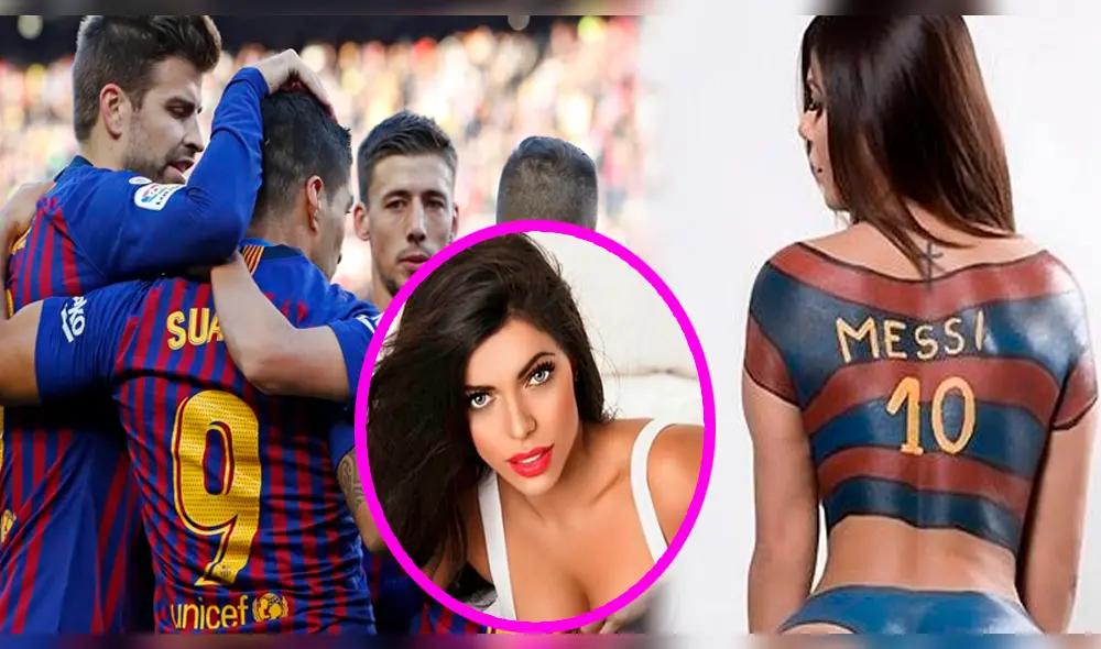 Ex Miss BumBum comparte atrevida foto para celebrar triunfo de Barcelona ante Real Madrid