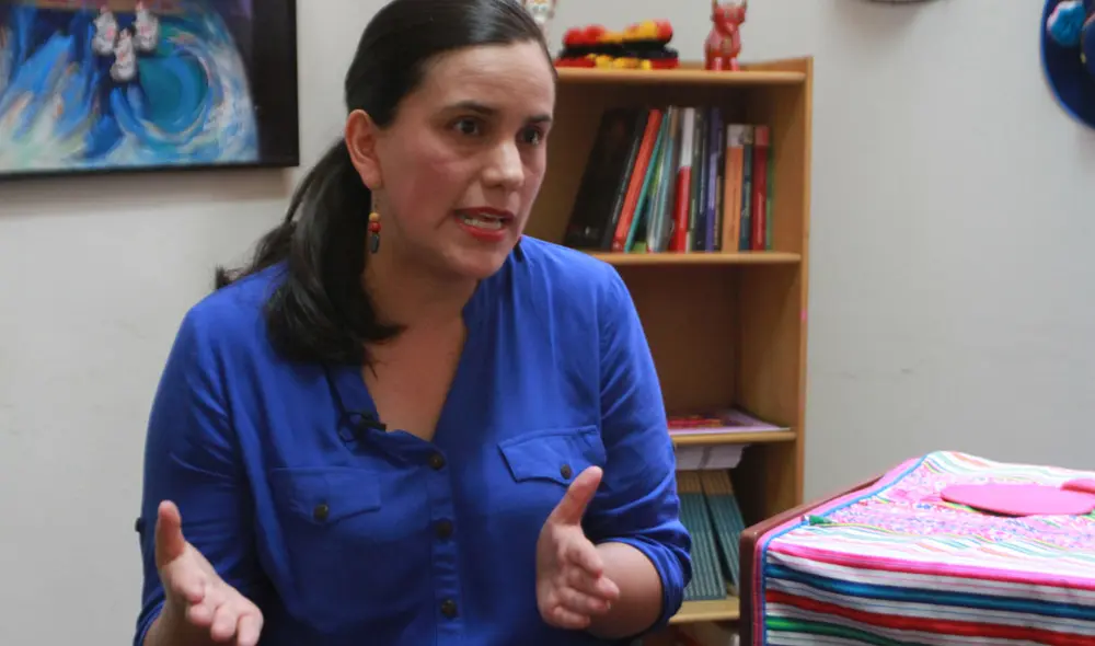 Mendoza postula al cargo de presidenta de la República por el partido Juntos Por el Perú. Foto: Verónica Calderón/La República