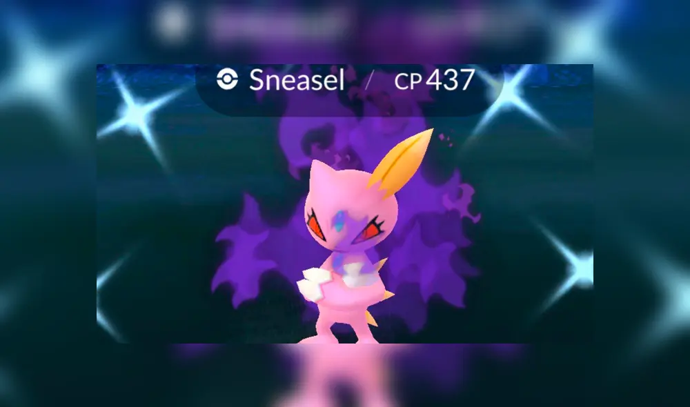 La variante shiny de Sneasel oscuro ha sido activado en Pokémon GO.