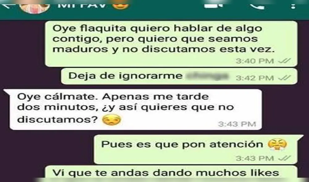 WhatsApp: Novio celoso reclama a chica y ella lo pone en su lugar