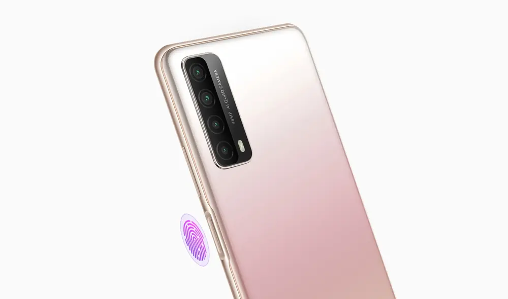 Lector de huellas montado en el lateral derecho. | Foto: Huawei