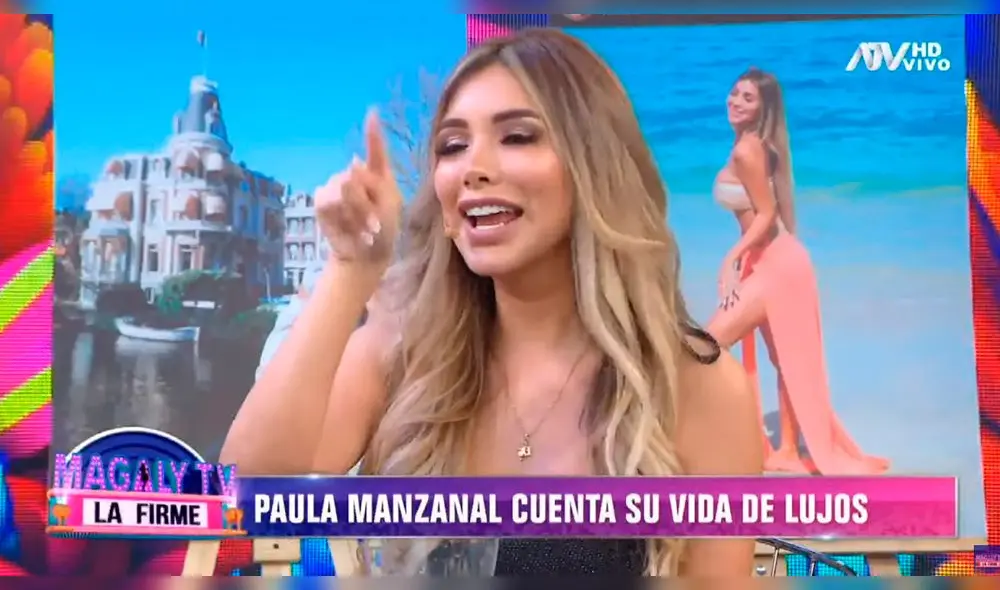 Paula Manzanal aseguró que nunca salió con hombres feos. Foto: Captura Paula Manzanal aseguró que nunca salió con hombres feos. Foto: Captura