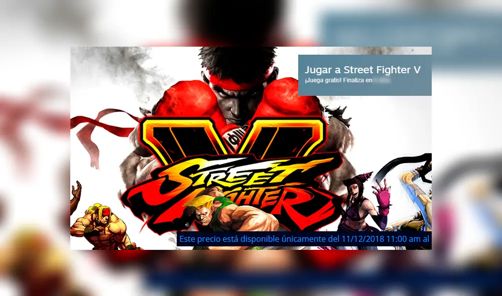 Street Fighter V está gratis: descarga y juega el videojuego por tiempo limitado