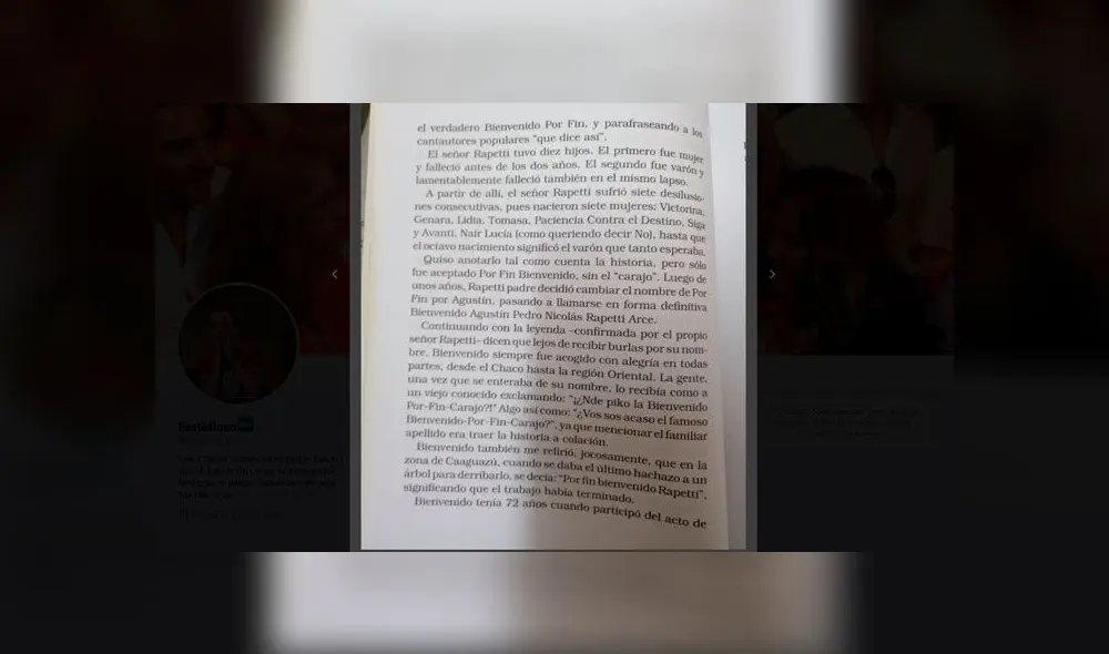 ‘Por fin bienvenido carajo’: el insólito nombre que le pusieron al nacer