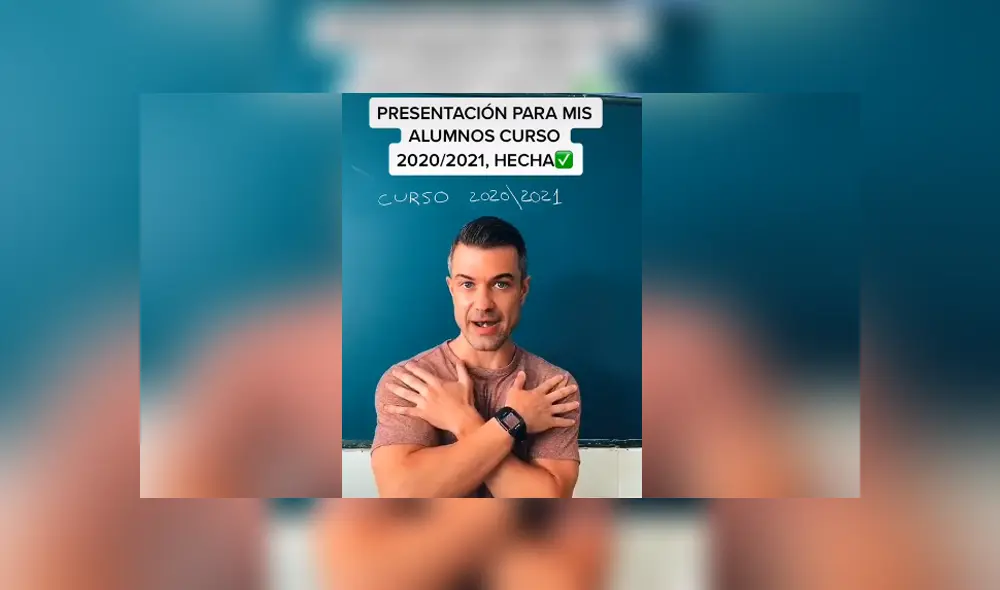 El profesor dio unas útiles recomendaciones para que sus alumnos eviten contagios. Foto: TikTok