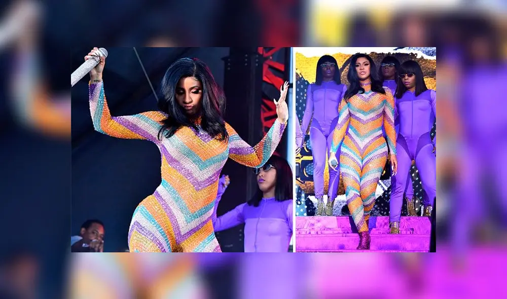 Cardi B pasó vergüenza al romperse su traje durante concierto 