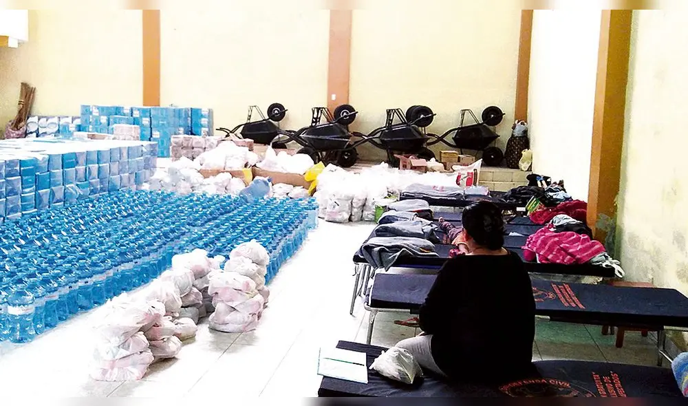 ayuda. Local comunal donde habitan vecinos de San Pedro.