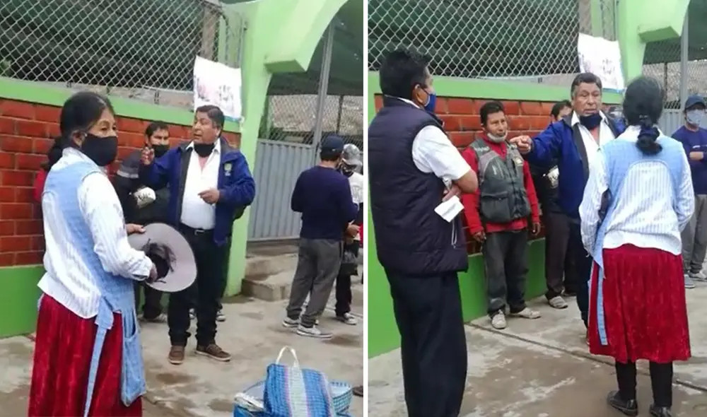 Alcalde de Cocachacra tuvo altercado con pobladores y no usó bien mascarilla. Foto: Captura de video Alcalde de Cocachacra tuvo altercado con pobladores y no usó bien mascarilla. Foto: Captura de video
