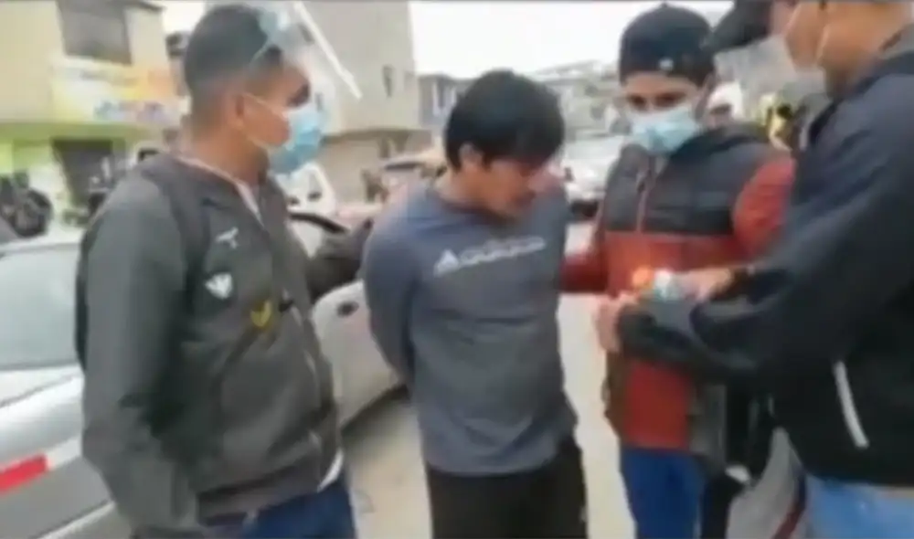 Luis Alberto Cabezas, alias Correcaminos, trató de restarle importancia a su acto delincuencial. Foto: Captura de América Luis Alberto Cabezas, alias Correcaminos, trató de restarle importancia a su acto delincuencial. Foto: Captura de América