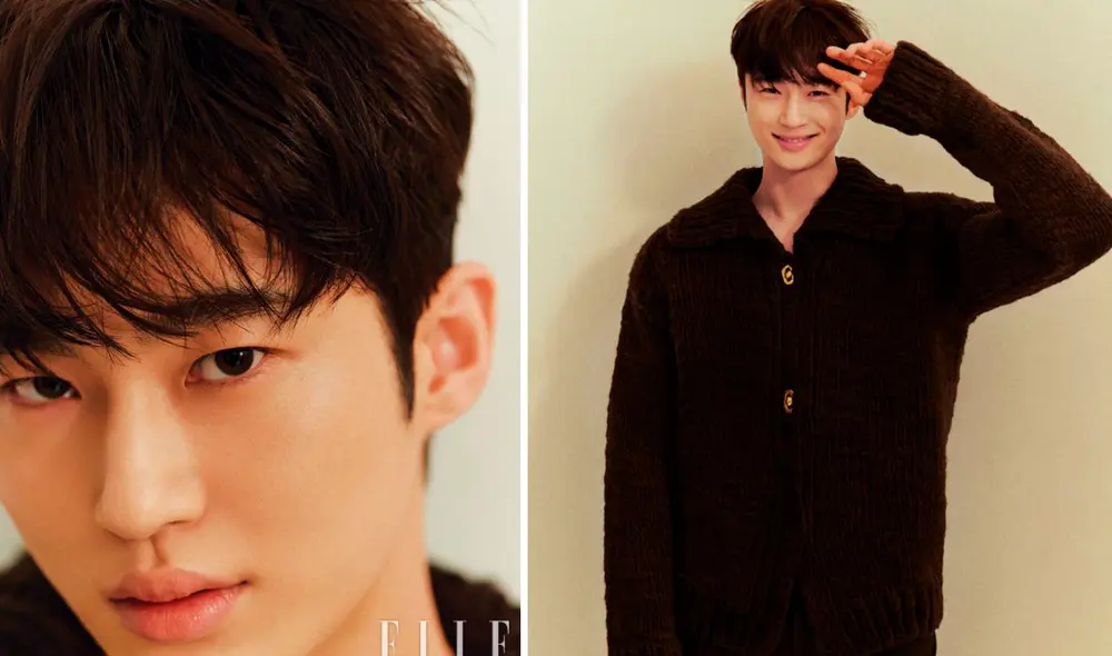 Byeon Woo Seok en sesión fotográfica para revista de moda. Foto: ELLE Korea